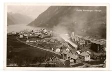 RPPC - Looking Down at the Norwegian Town of Odda and Carbide Smelters 1915-30 picture