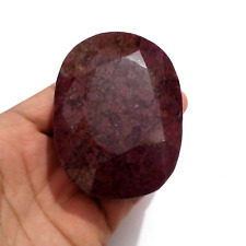 Unique African Red Ruby Faceted Oval Shape Biggest Size 1850 Crt Loose Gemstone picture