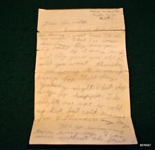 VINTAGE  BOY SCOUT - c.1937 BOY'S LETTER HOME FROM CAMP picture