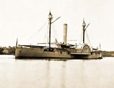 1865 USS Mendota, James River, Virginia Vintage Old Photo 8.5