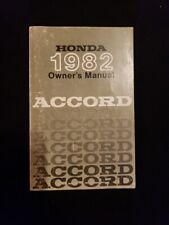 1982 Honda Accord Owner's Manual - Original OEM  picture