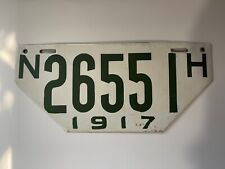 1917 New Hampshire NH Non Resident Visitor Porcelain license plate Vehicle Tag  picture