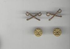 Vintage pair Crossed SWORDS  2 mini badge pin tacpin pinback GREAT for DOLLHOUSE picture