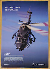 Leonardo Agusta Westland AW149 Helicopter Promotional Info Poster A3 picture