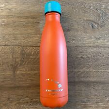 Starbucks Swell Hawaii Orange/Teal Stainless Steel Water Bottle 17 oz Pre-Owned picture