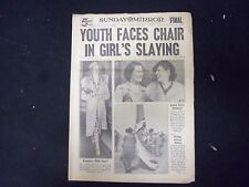 1938 MAY 8 NEW YORK SUNDAY MIRROR- YOUTH FACES CHAIR IN GIRL'S SLAYING - NP 2263 picture