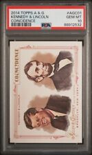 2014 Topps Allen & Ginter Coincidence Kennedy/Lincoln #AGC-01 PSA 10 picture