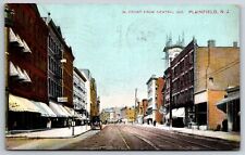Plainfield NJ~West Front Street @ Central Avenue~Drug Store~Soda~Delivery~1910 picture