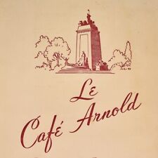 1960s Le Cafe Arnold French Restaurant Dinner Menu Central Park New York City #1 picture