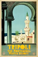 Tripoli Africa Libya 1930s Vintage Style Travel Poster - 24x36 picture