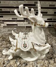 Lenox Dash Away All  “COMET & CUPID” Reindeer Christmas Figurine picture