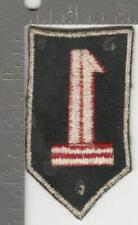 Pre WW 2 US Army 1st Infantry Division Gabardine Patch Inv# K0119 picture