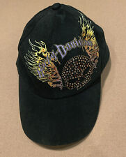 HARLEY DAVIDSON WOMEN'S BLING SKULL BLACK CAP HAT picture
