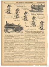1898 Advance Thresher Co. Ad: Traction Engine  - Climbing the Golden Stairs picture