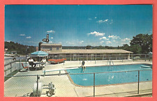 SAND ROCK MOTEL, FORSYTH, MISSOURI – SWIMMING POOL – 1960s Postcard picture
