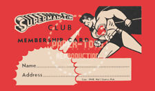 SUPERMAN - TIM CLUB 1948 MEMBERSHIP CARD - VINTAGE REPRINT picture