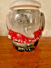 Ceramic Sweet Tooth Elephant w/ Beret, Candy Jar,   picture