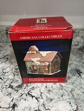 LIGHT UP PORCELAIN COLLECTABLE POST OFFICE  picture