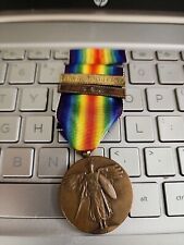 WW1 Victory Medal + Ribbon + W/ Navel , Sea Clasp SEE STORE WW1 + WW2 MEDALS picture
