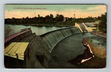 Columbus OH-Ohio, Columbus Storage Dam, Aerial Scenic View, Vintage Postcard picture