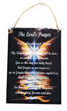 The Lord's Prayer with Angel Wings For Wall Door Home Decor 5 x 7 Wood Sign picture
