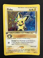 Pokemon Picchu 12/111 Neo Genesis Rare Holo First Edition Wizards ENG Vintage picture