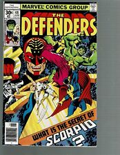 Defenders 48 Scorpio Nick Fury Early Moon Knight app Giffen art VF/NM picture