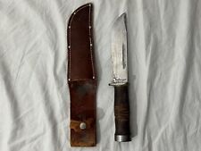 Vintage WW2 Original CATTARAUGUS 2250 Fighting Knife w/ Leather Sheath Excellent picture