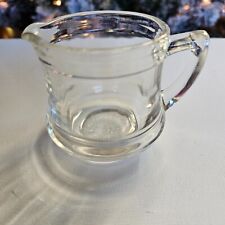 KELLOGG'S CORRECT CEREAL CREAMER, VINTAGE 1930'S ERA, CLEAR GLASS 3” Tall picture
