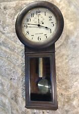 Vintage Antique USA Seth Thomas # 2 , Regulator Wall Clock,Brass Weight Driven picture