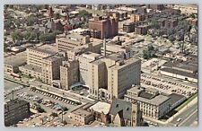 Cleveland Clinic Ohio OH Aerial View Chrome Postcard 1960s picture