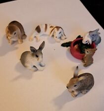 Lot Of 5 Schleich Rabbits Bunnies Farm picture