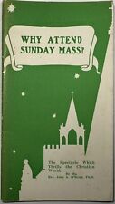 Why Attend Sunday Mass?, Vintage 1946 Holy Devotional Booklet. picture