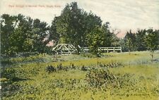 Wheelock Postcard; Footbridge in Normal Park, Hays KS Ellis County Unposted picture