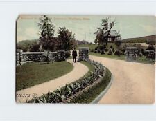 Postcard Entrance to Mt. Feake Cemetery, Waltham, Massachusetts picture
