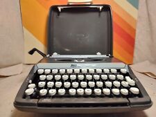 Vintage Smith Corona Corsair Deluxe Typewriter Gray Portable Case - England picture