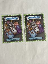 LOT 2 CARDS: SLEEPY SELENA & PJ PARTY GPK KIDS AT PLAY GREEN (49a/b) CHASE SP picture