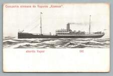 Germany to Chile Ocean Liner Ship KOSMOS Vapore Dampfer Steamer Advertising 1913 picture