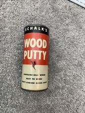 SCHALK'S 1947 Wood Putty Full Product Vintage 5 Oz. Peter Putter picture