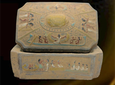 Rare Ancient Egyptian Pharaonic Antique Heavy Scarab Jewelry Box Old Box picture
