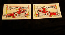 Pair of Vintage Decals Honest Powered Honest Charlie Hot Rod picture