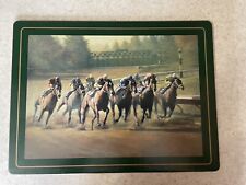 James L Crow Thundering Home Horse Racing Circa 1993 Wooden Print Placemat Photo picture