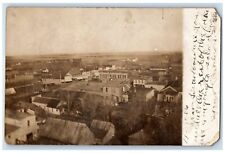 1906 Birds Eye View Of Battle Creek Iowa IA RPPC Photo Posted Postcard picture