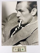 VTG Gary Cooper By GEORGE HURRELL Large Duotone Photo Art Seymour Stein Estate picture