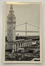 Vintage Postcard, Street Scene, People, Cars, Ferry Bld, San Francisco, CA picture