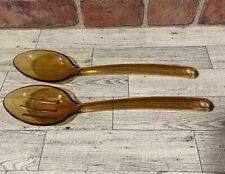 Ultratemp Amber Serving Spoon Slotted Vintage 11.5 in Kitchen Utensils Tool USA picture