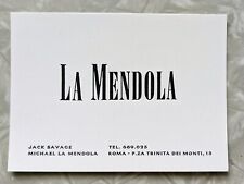 Vintage 1960s 70s La Mendola Clothing Brand BOUTIQUE ROME ITALY Jack Savage picture