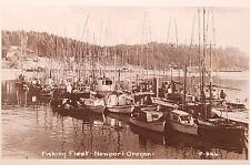 1953 Picture Postcard ~ Fishing Fleet In Newport, Oregon ~ Smith Card. #-3715 picture