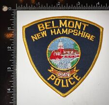 VINTAGE OBSOLETE Belmont NH New Hampshire Police Department Patch picture