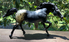 Breyer Running Stallion Traditional Horse 127 Black Appaloosa VINTAGE 1968-1981 picture